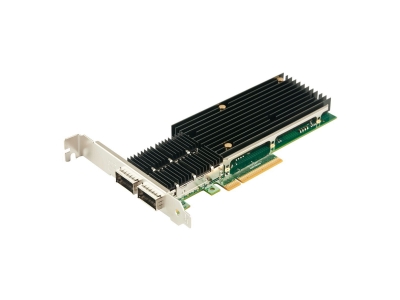 Dual QSFP+ Port Fiber 40 Gigabit Ethernet PCI Express Server Adapter  (Intel XL710AM2 Based)
